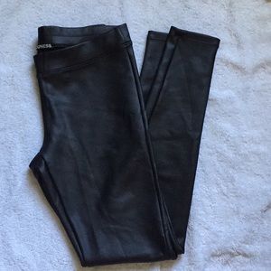 Express faux leather leggings